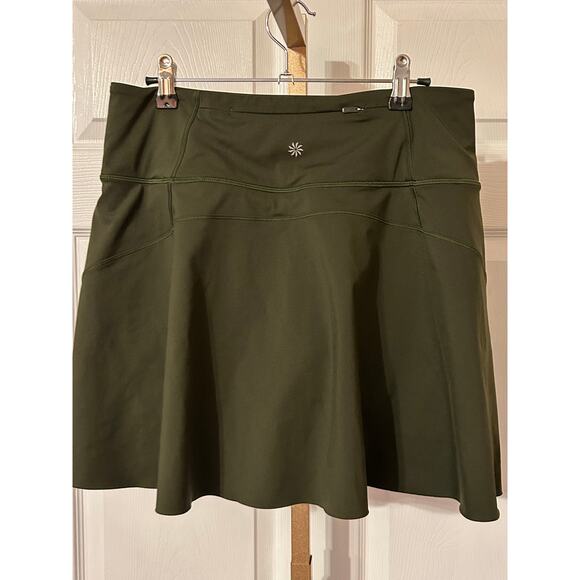 Athleta Ace Tennis Skort, 15 1/2", Olive Green, Size Medium - Picture 2 of 3